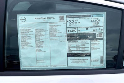 2026 Nissan Sentra SV