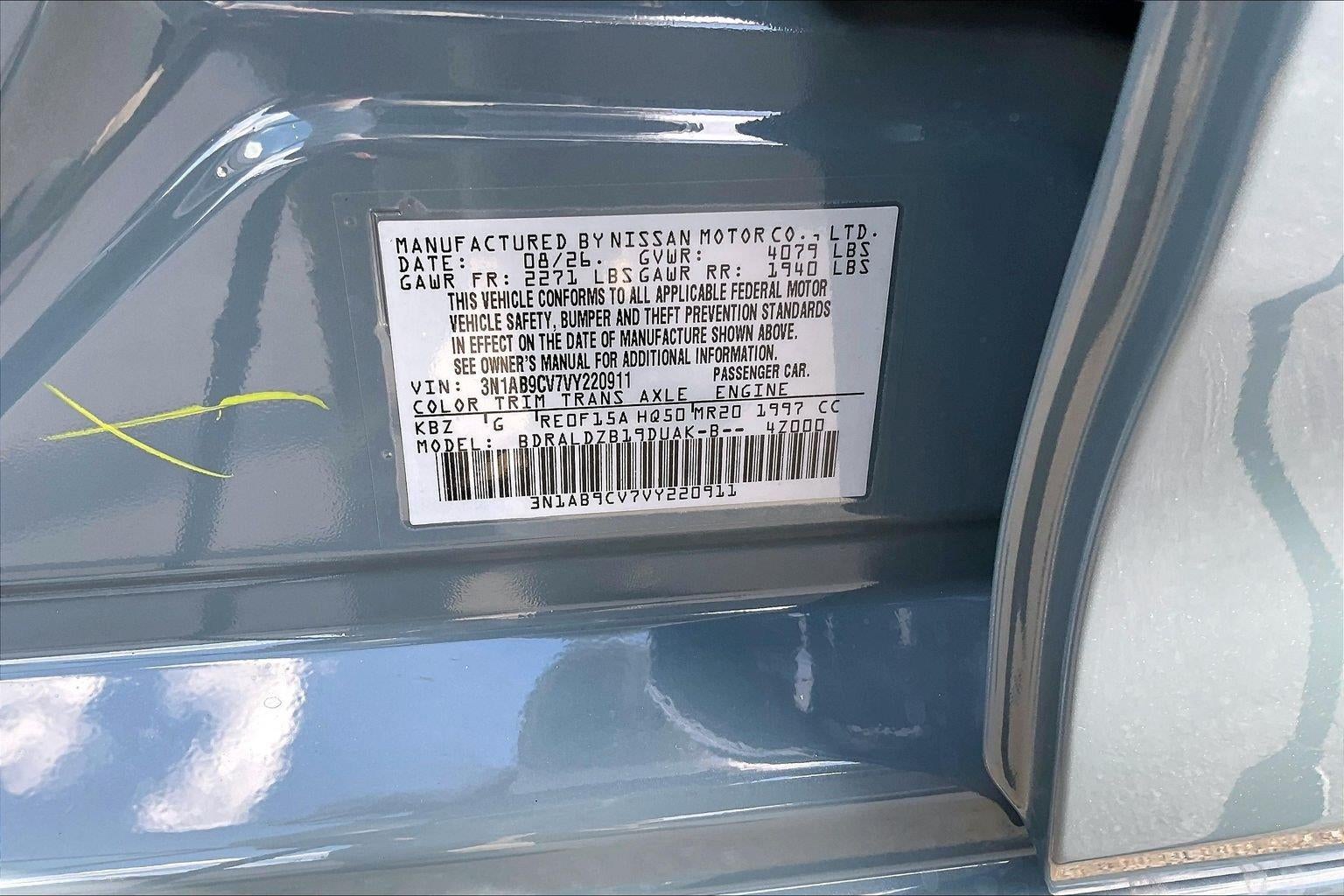 2027 Nissan Sentra SV