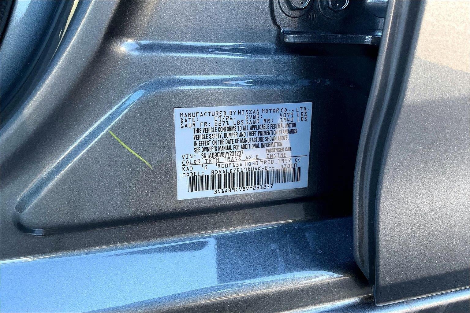 2027 Nissan Sentra SV