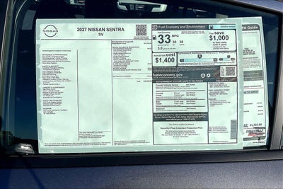 2027 Nissan Sentra SV