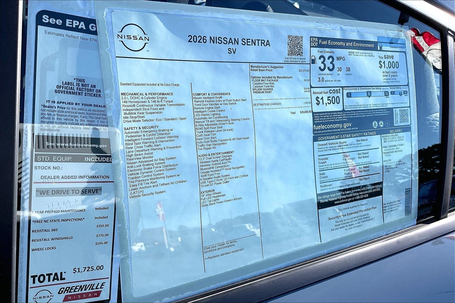 2026 Nissan Sentra SV