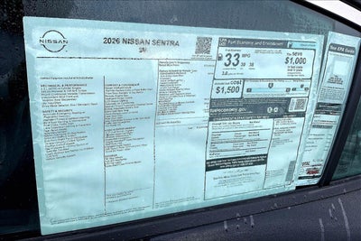 2026 Nissan Sentra SV