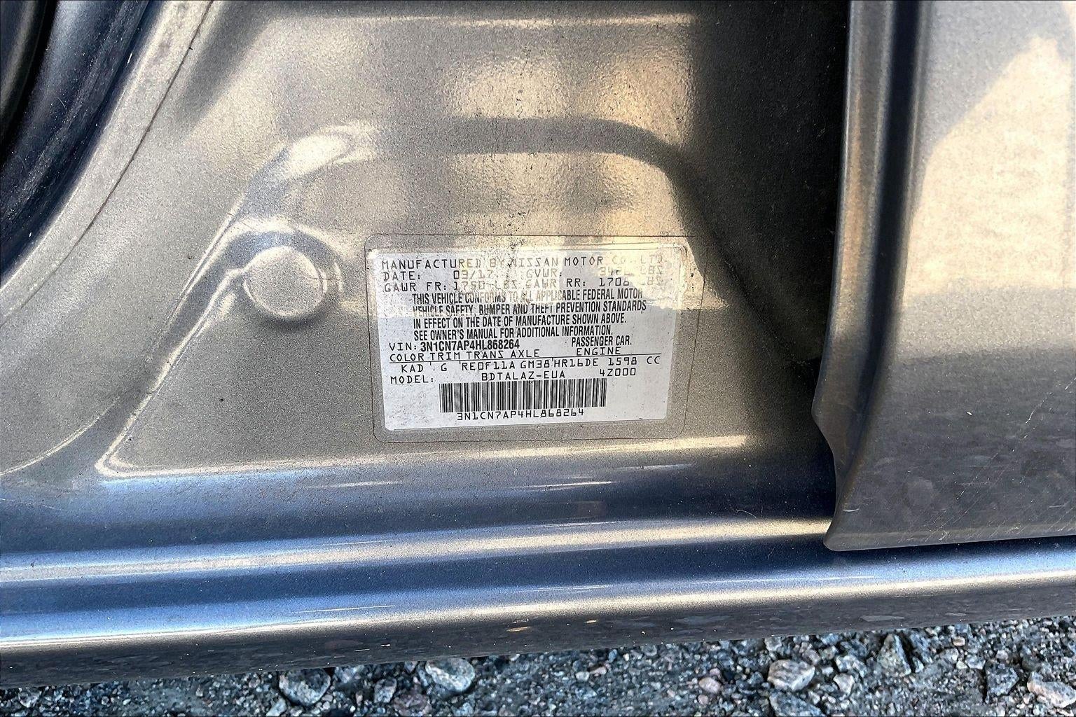 2017 Nissan Versa Sedan S Plus