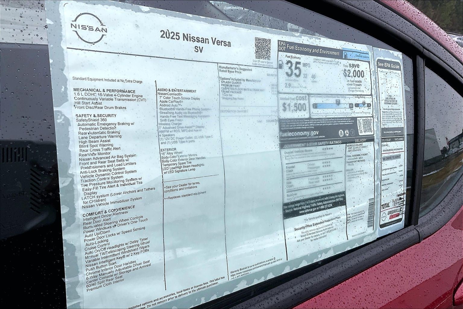 2025 Nissan Versa SV