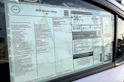 2025 Nissan Versa SV