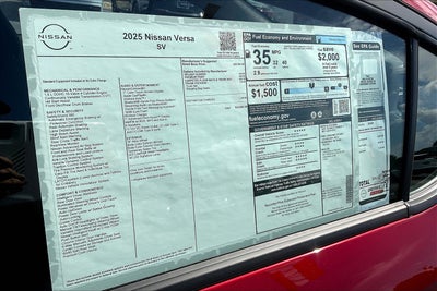 2025 Nissan Versa SV