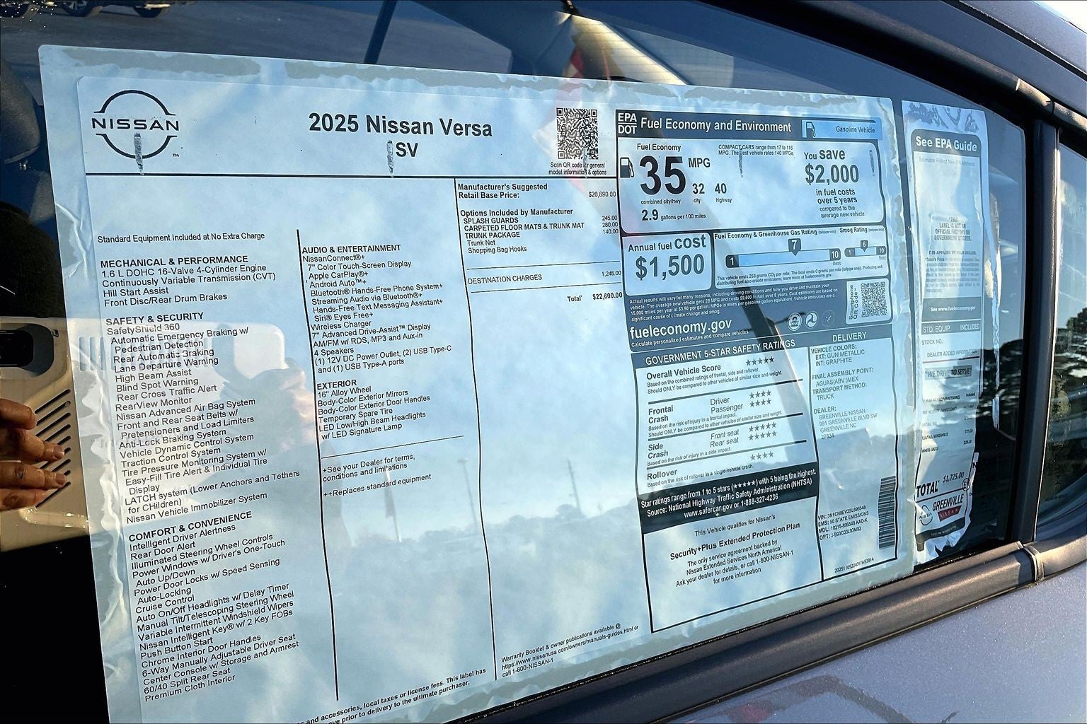 2025 Nissan Versa SV