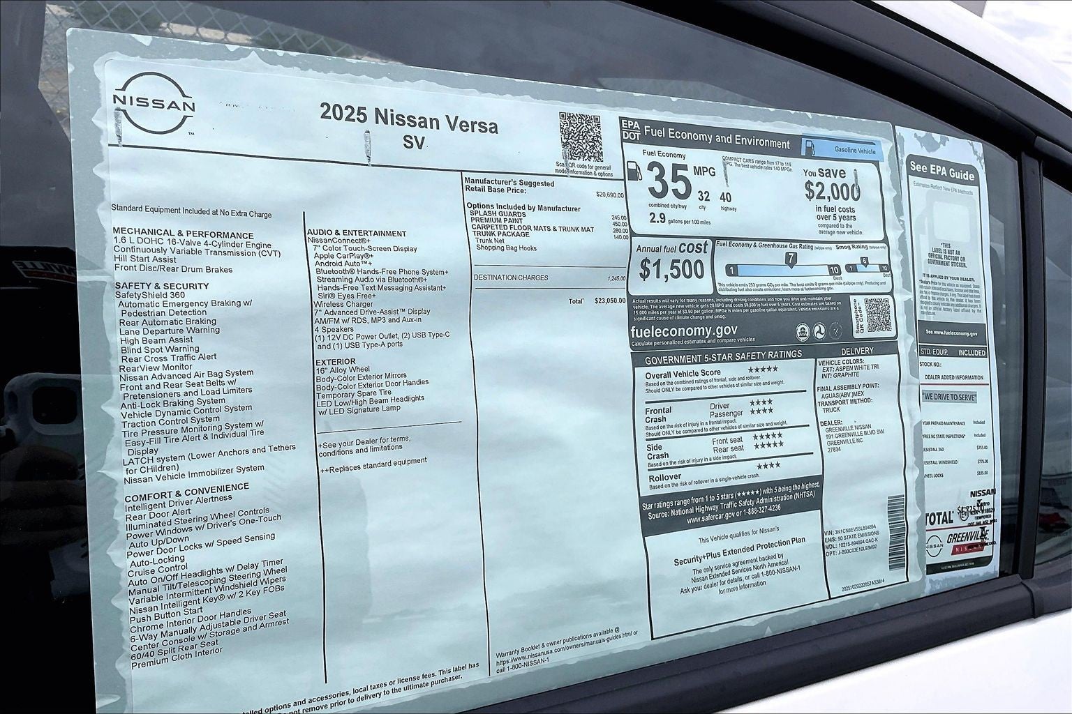 2025 Nissan Versa SV