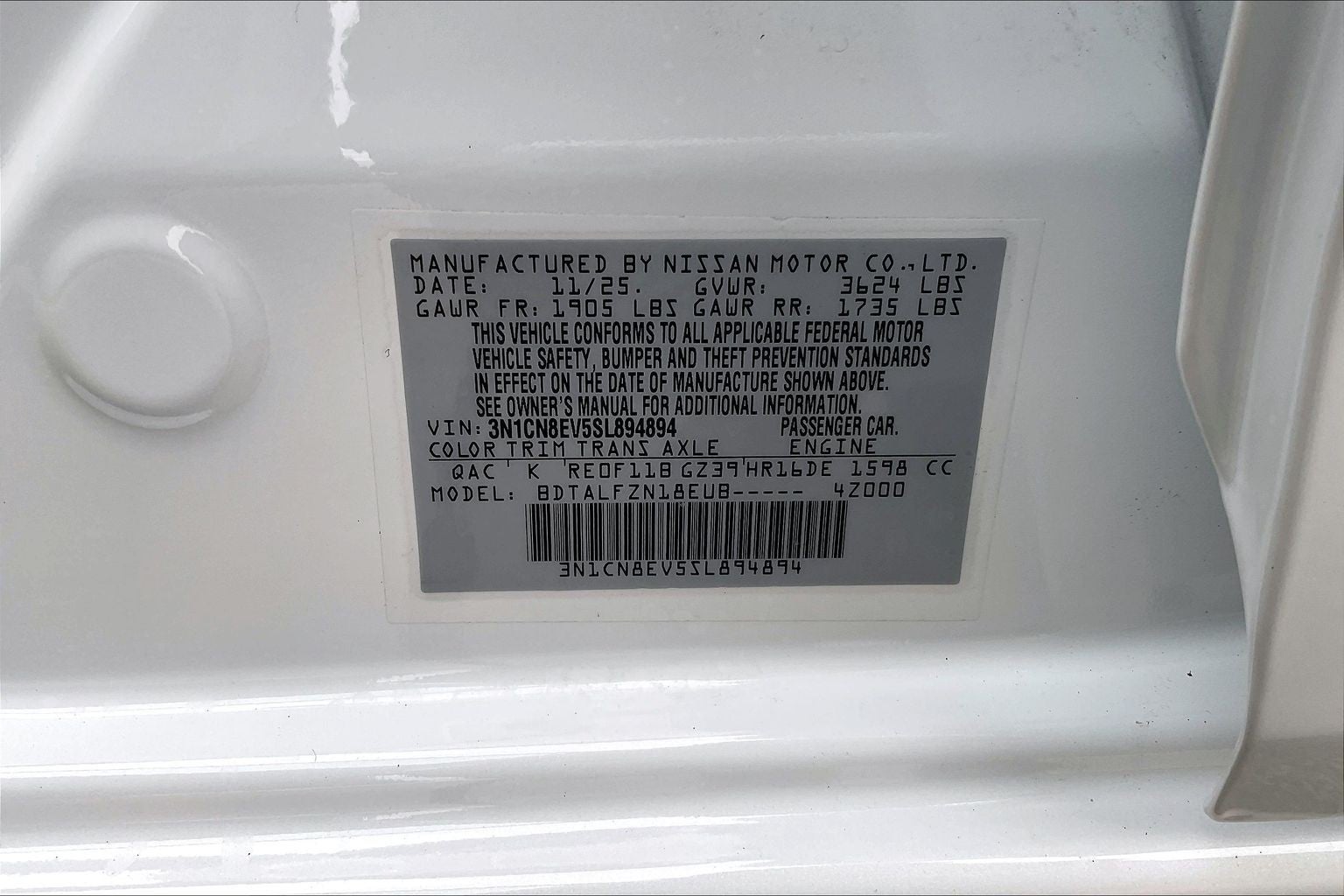 2025 Nissan Versa SV