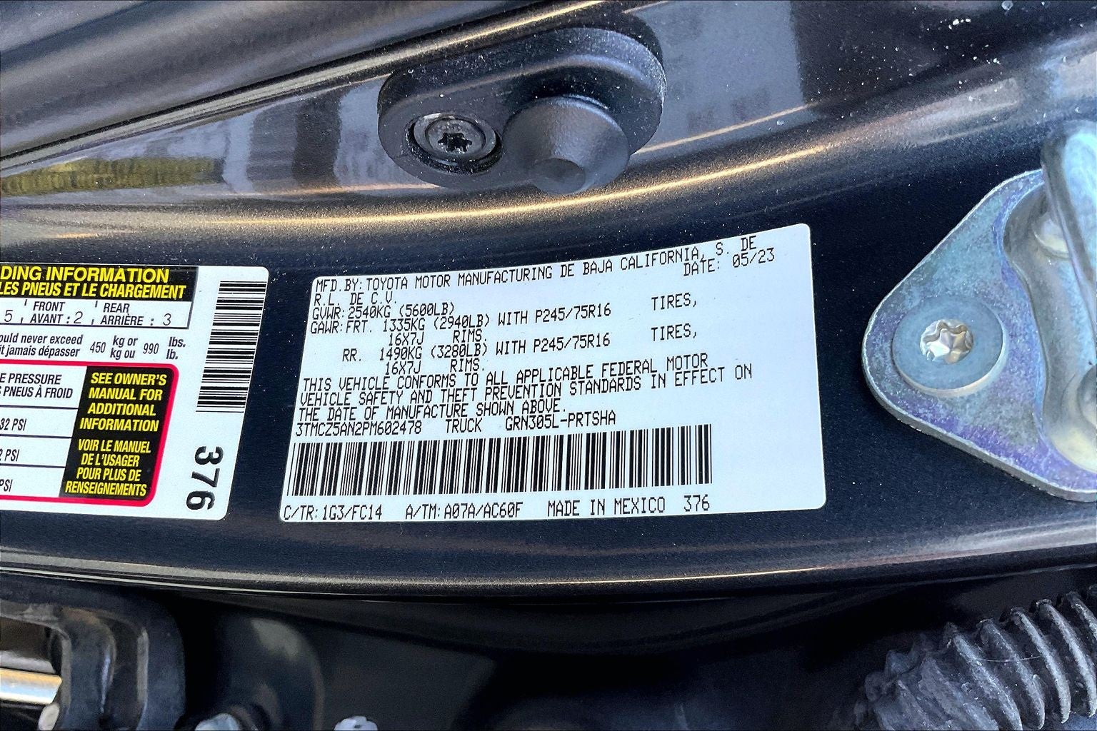 2023 Toyota Tacoma SR5