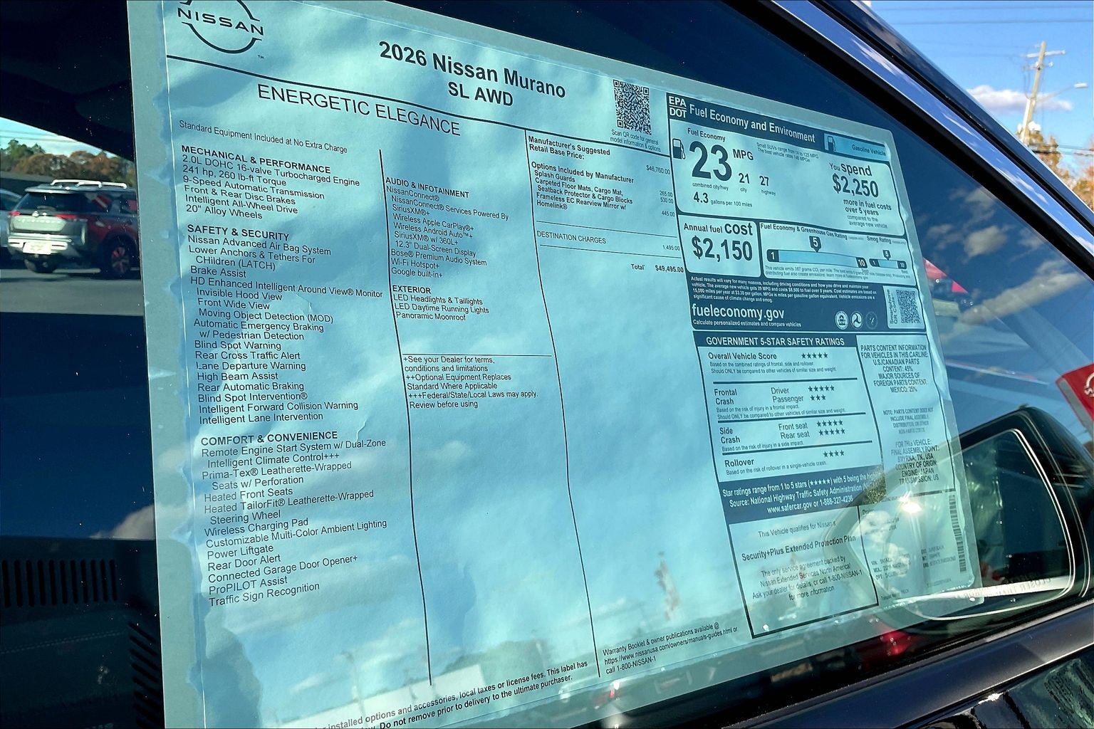 2026 Nissan MURANO SL