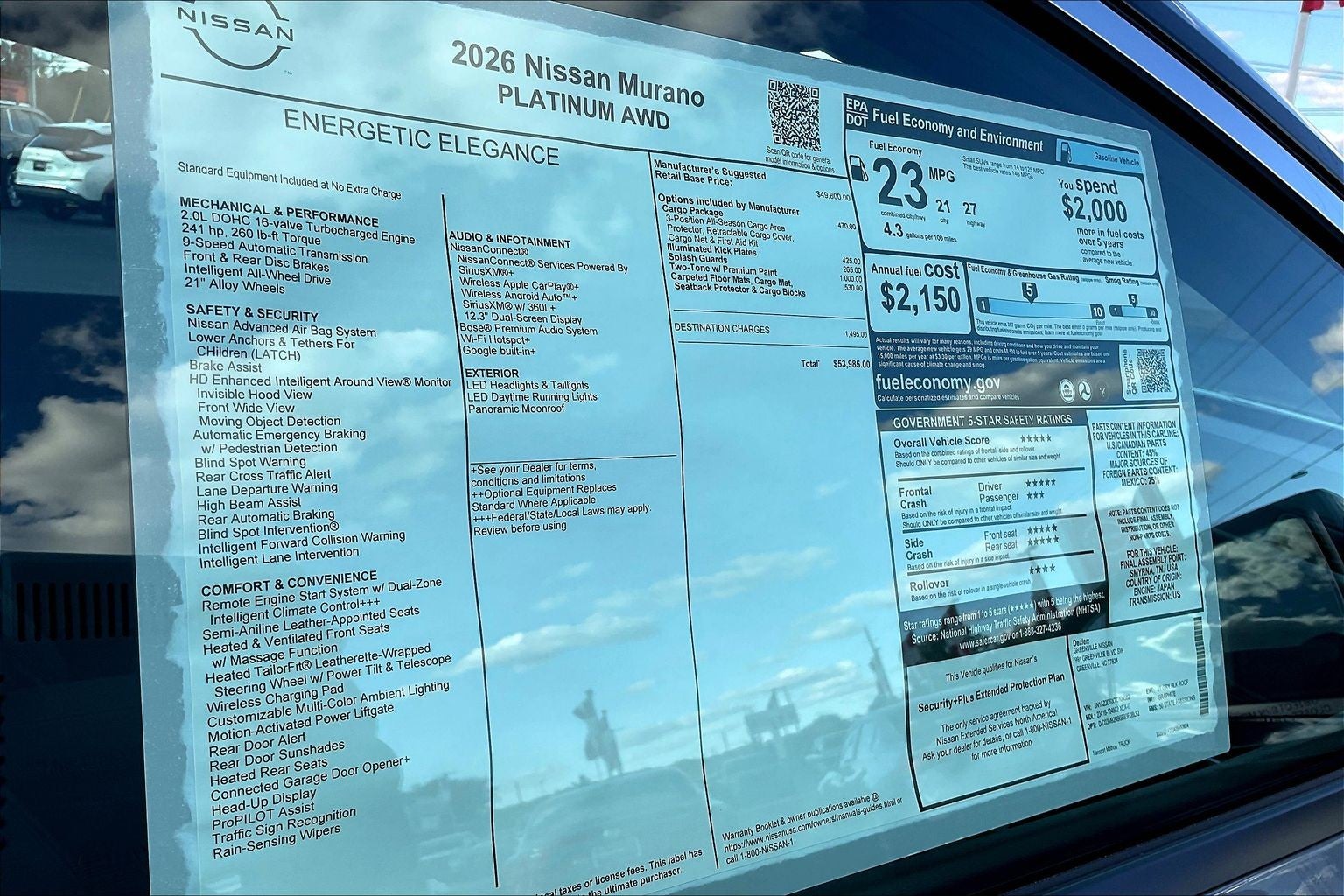 2026 Nissan Murano Platinum