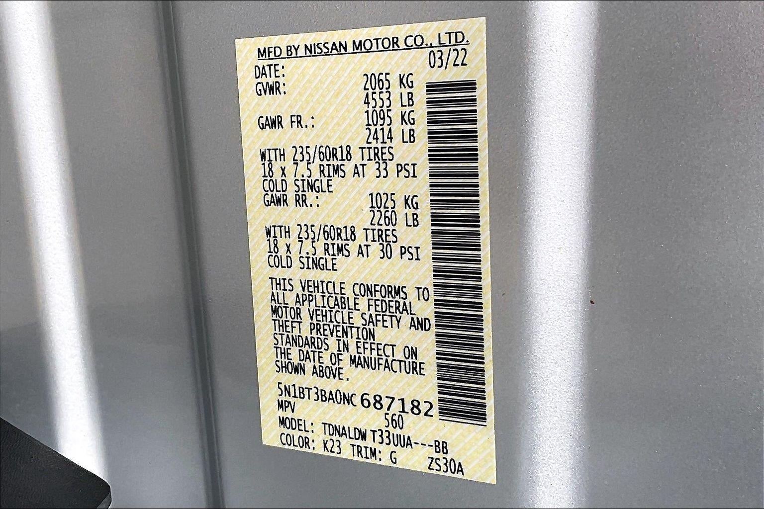 2022 Nissan Rogue SV