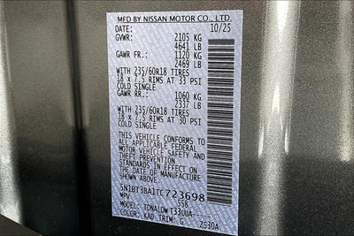 2026 Nissan Rogue SV