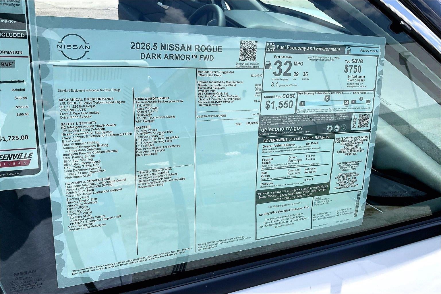 2026 Nissan Rogue Dark Armor
