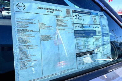 2026 Nissan Rogue SV