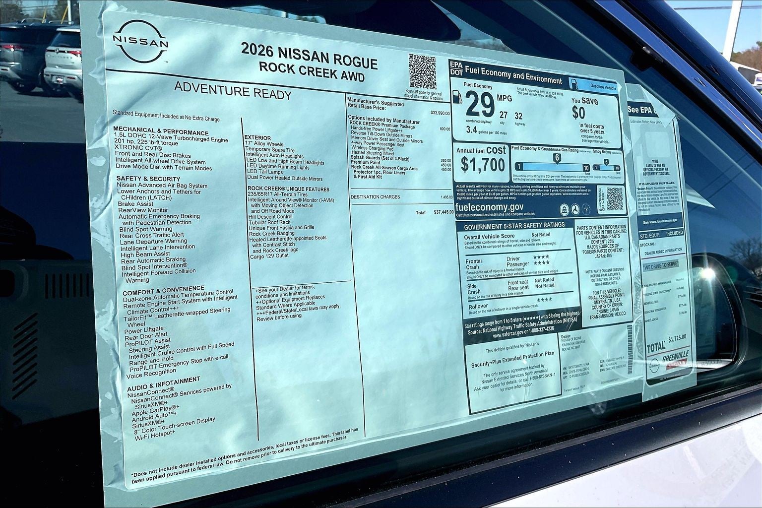 2026 Nissan Rogue Rock Creek