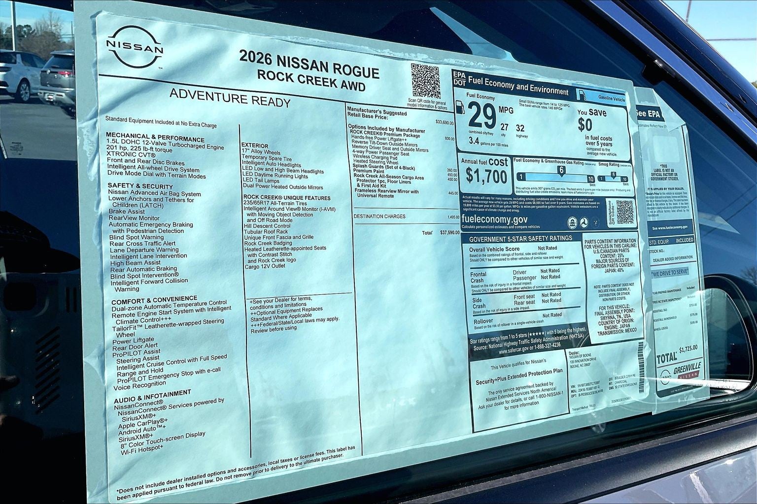 2026 Nissan Rogue Rock Creek