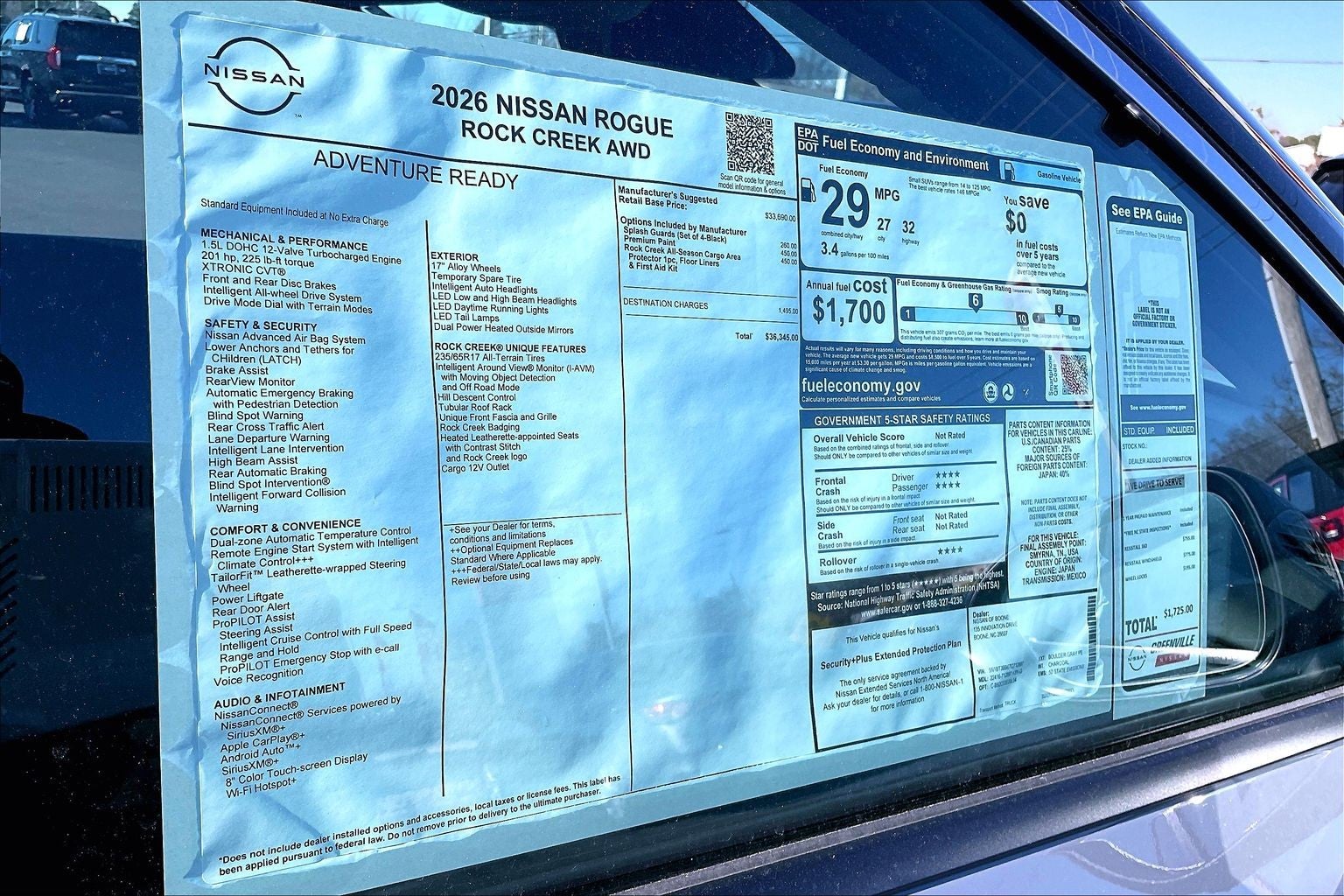 2026 Nissan Rogue Rock Creek