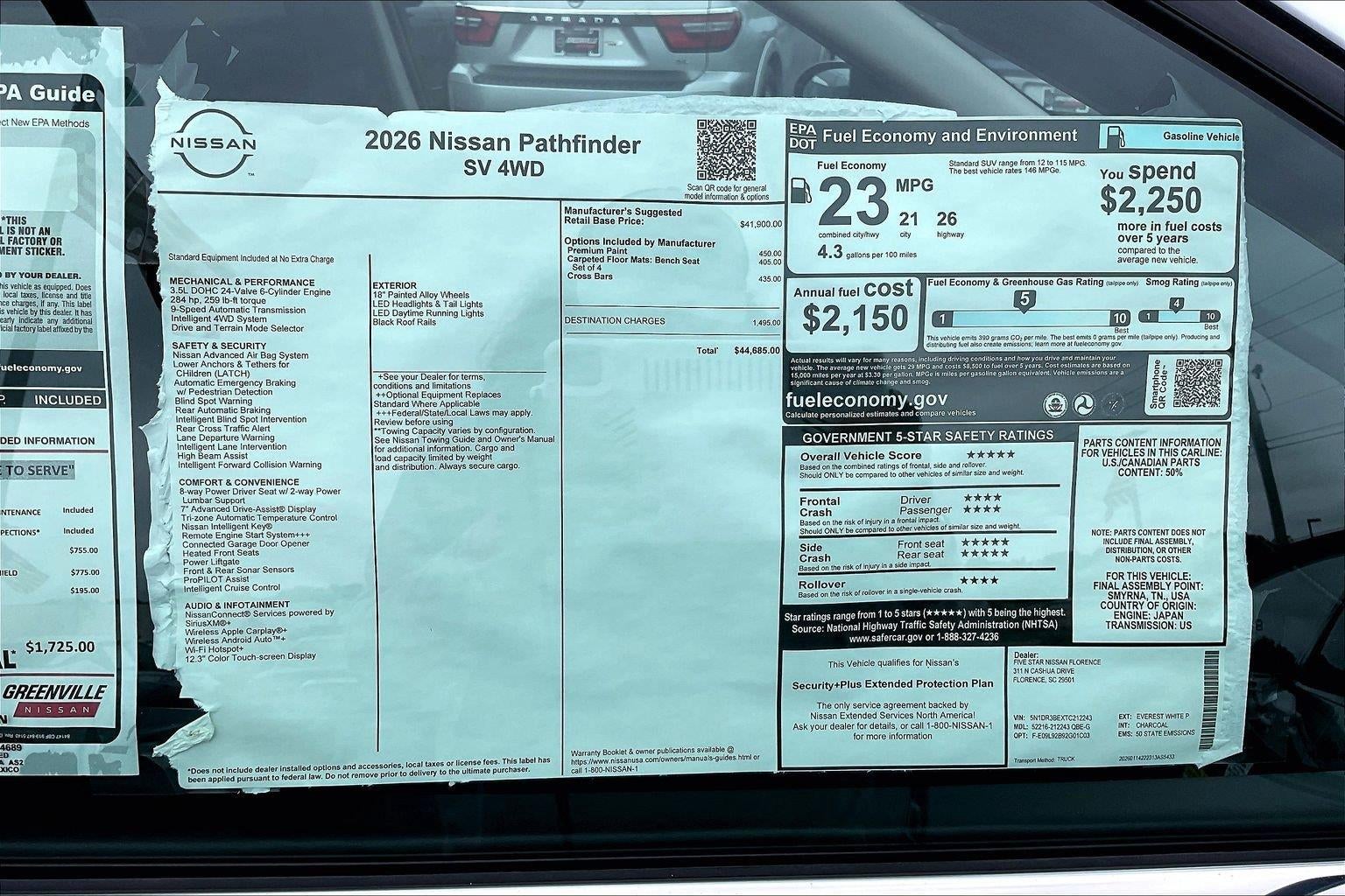 2026 Nissan Pathfinder SV