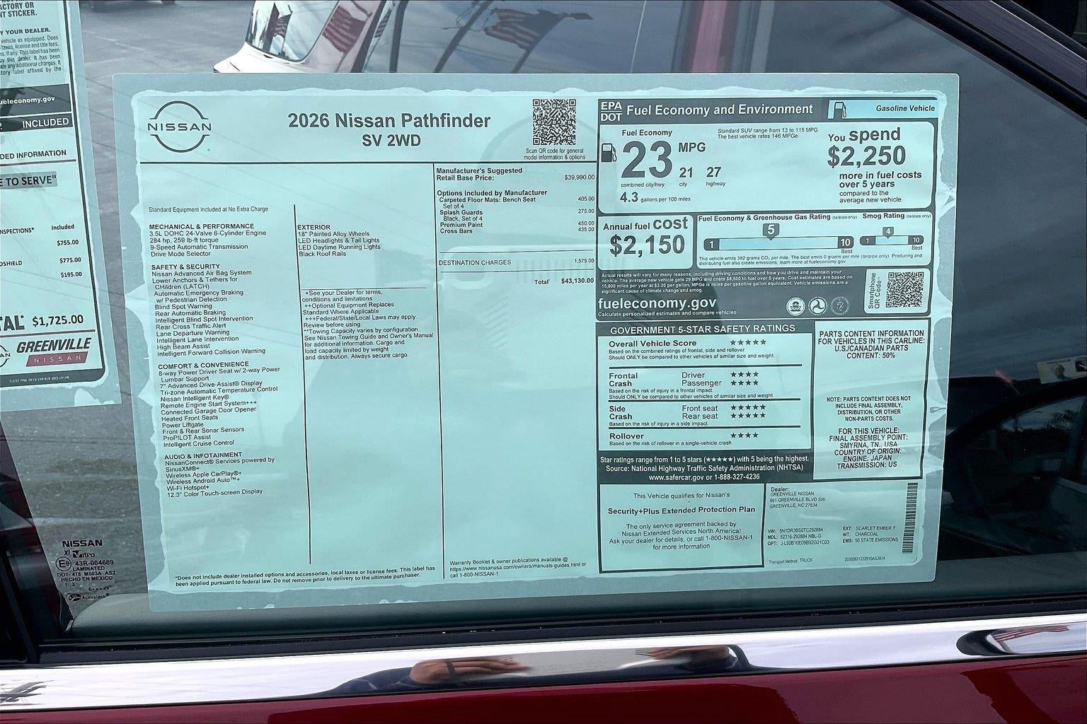 2026 Nissan Pathfinder SV