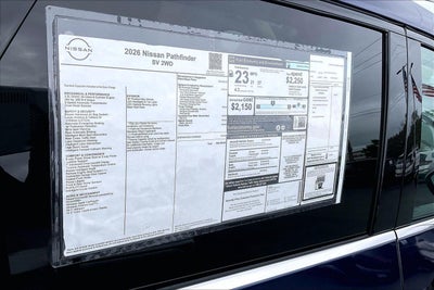 2026 Nissan Pathfinder SV