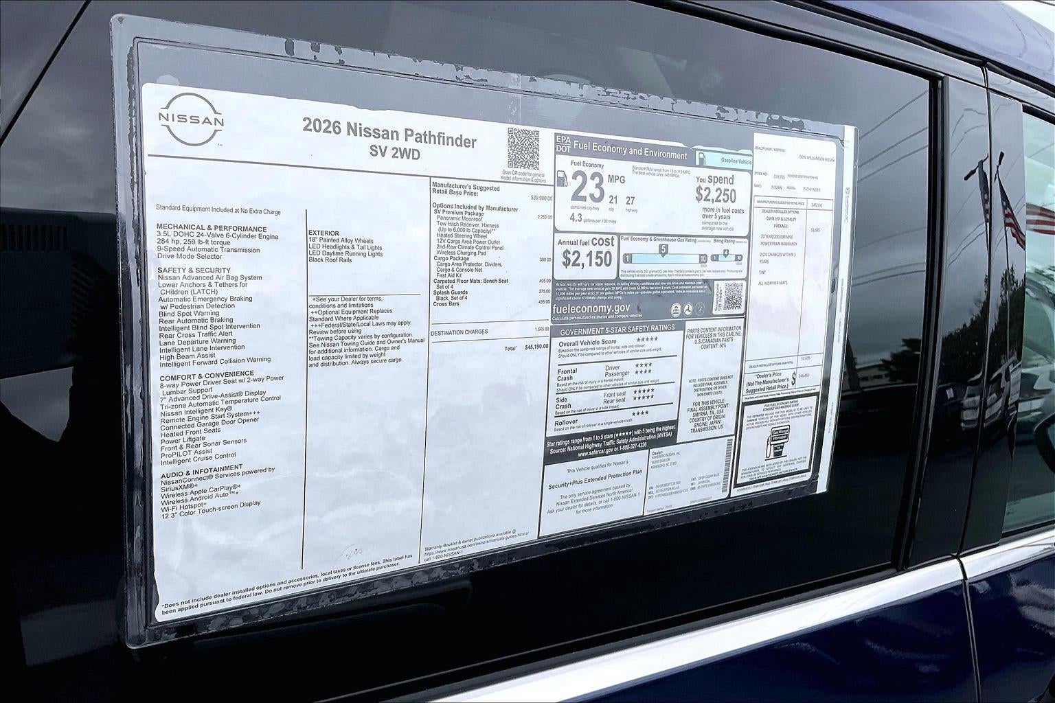 2026 Nissan Pathfinder SV