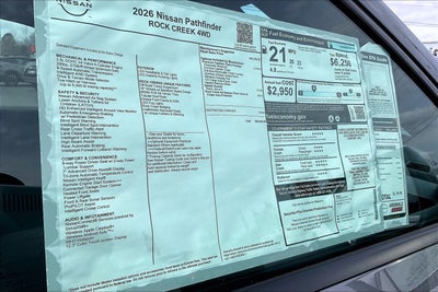 2026 Nissan Pathfinder Rock Creek