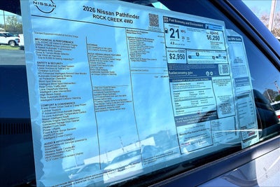 2026 Nissan Pathfinder Rock Creek