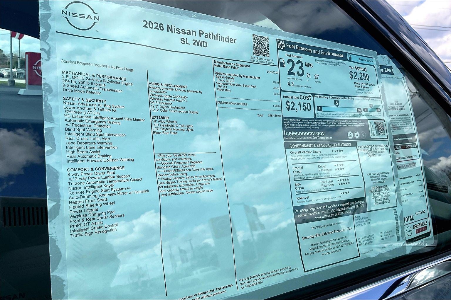 2026 Nissan Pathfinder SL