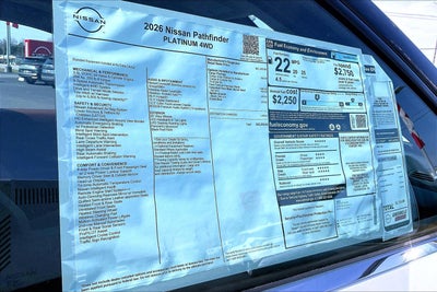 2026 Nissan Pathfinder Platinum
