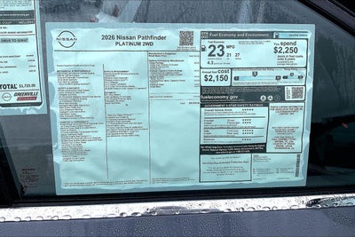 2026 Nissan Pathfinder Platinum