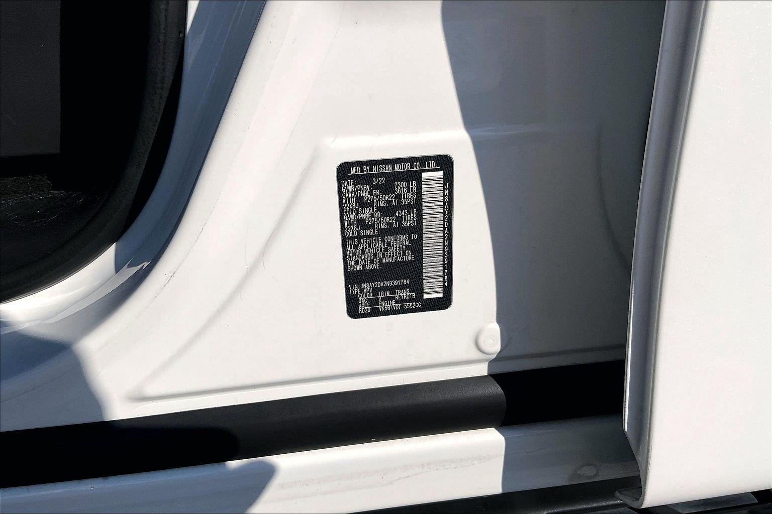 2022 Nissan Armada Platinum