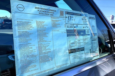 2026 Nissan Armada Platinum Reserve