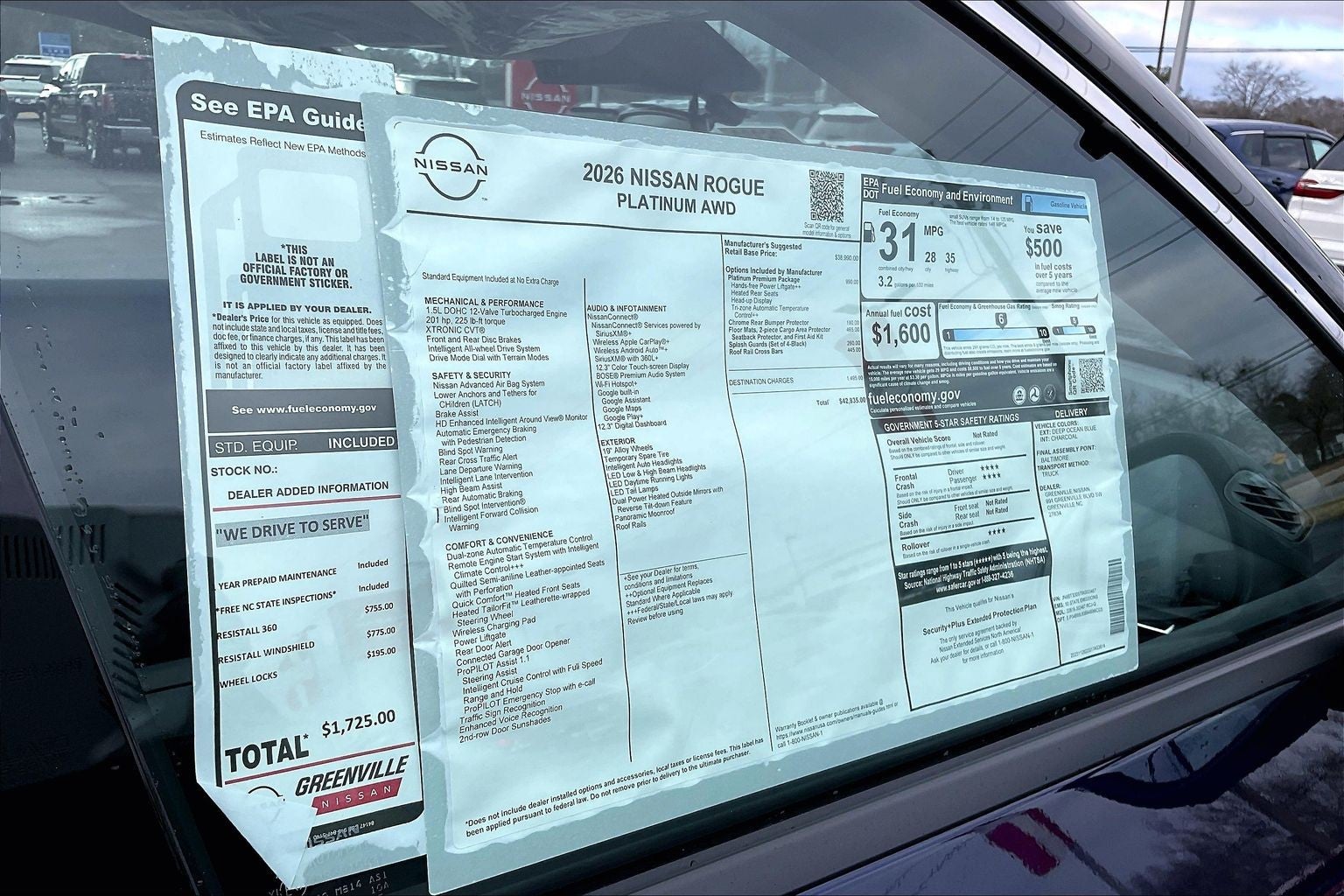 2026 Nissan Rogue Platinum