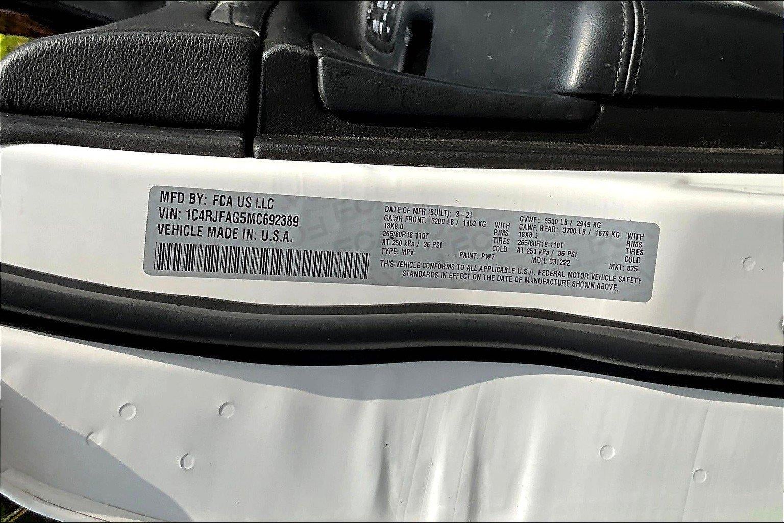2021 Jeep Grand Cherokee Laredo E