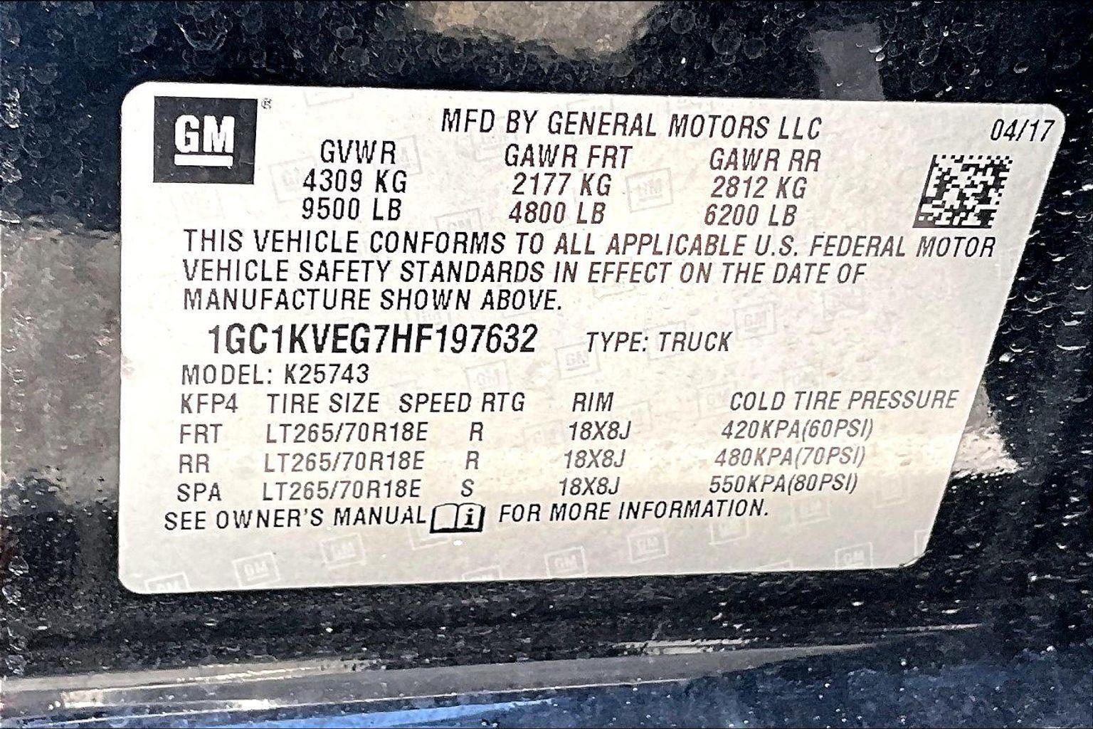 2017 Chevrolet Silverado 2500HD LT