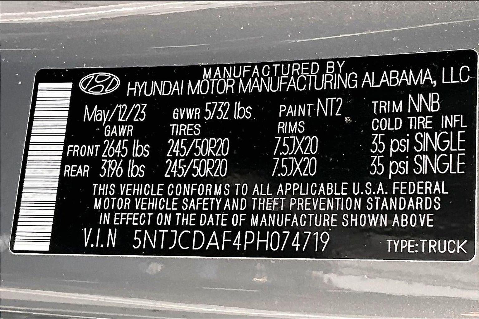 2023 Hyundai Santa Cruz NIGHT