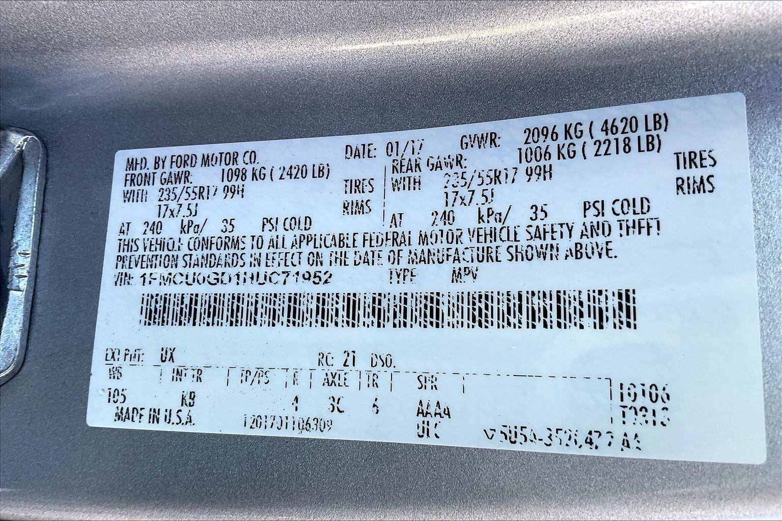 2017 Ford Escape SE