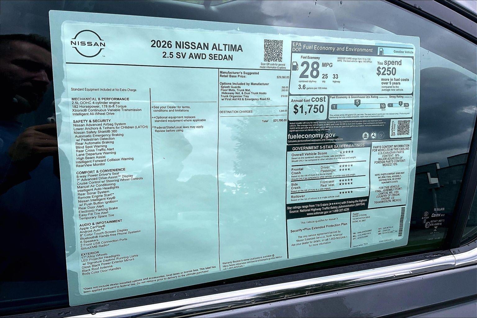 2026 Nissan Altima SV