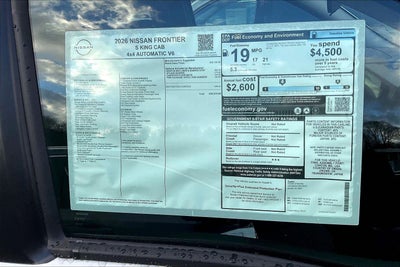 2026 Nissan Frontier S