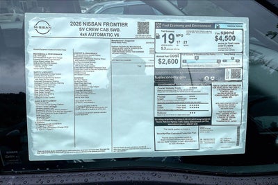 2026 Nissan Frontier SV