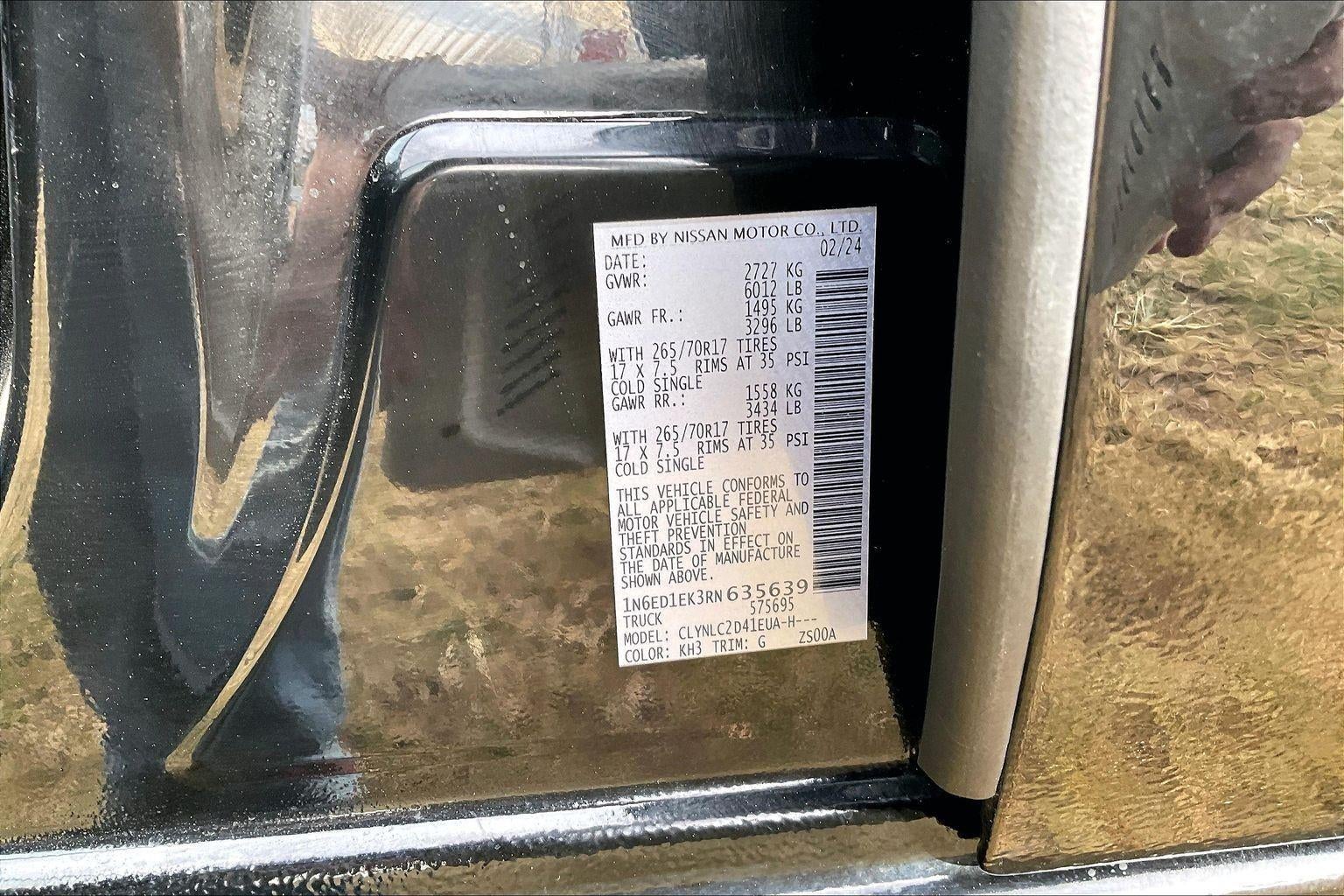 2024 Nissan Frontier SV