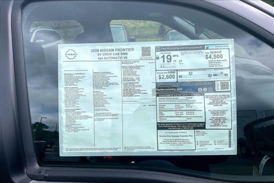 2026 Nissan Frontier SV