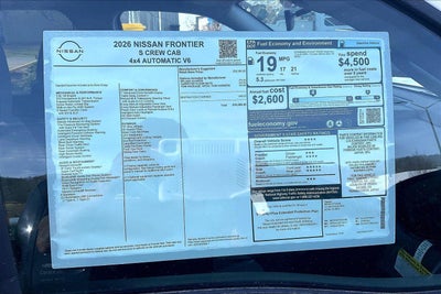 2026 Nissan Frontier S