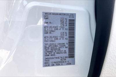 2026 Nissan Frontier SV