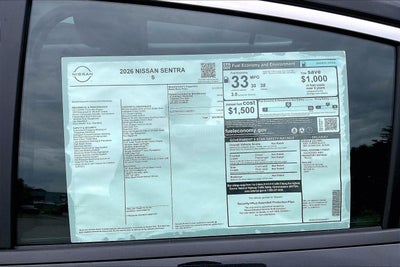 2026 Nissan Sentra S