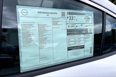 2026 Nissan Sentra SV