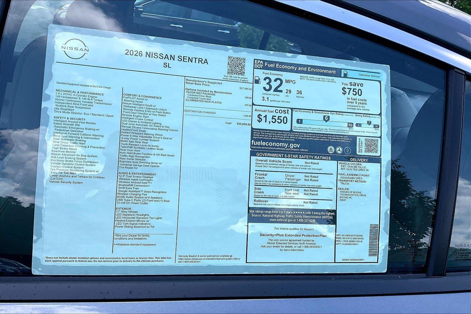 2026 Nissan Sentra SL