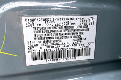 2026 Nissan Sentra SL